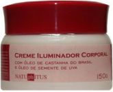 CREME E ILUMINADOR COM ÓLEO DE CASTANHA E ÓLEO DE UVA
